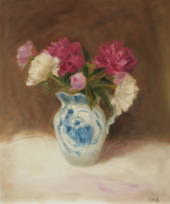 Peonies in Antique Straffordshire Pitcher