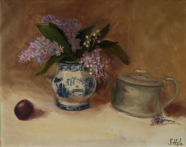 2015-21-Hale Floral Paintings Lilac in Blue Flow Sugar Bowl
