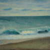 Nauset Waves at Cape Cod, cape cod oil painting, cape cod art, cape cod beach art, cape cod, nauset beach, nauset beach painting