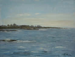 Ocean Drive, Newport Morning, plein air painting Newport, Ocean Drive, Rhode Island